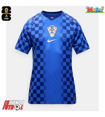 Croacia Segunda Equipación Mujer Mundial 2026 Manga Corta